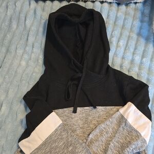 Miss Chievous Black and Gray Hoodie Sweater